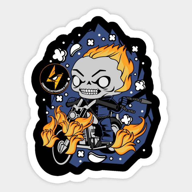 CCG Phantom Biker Sticker by Comic Collectors Guild 